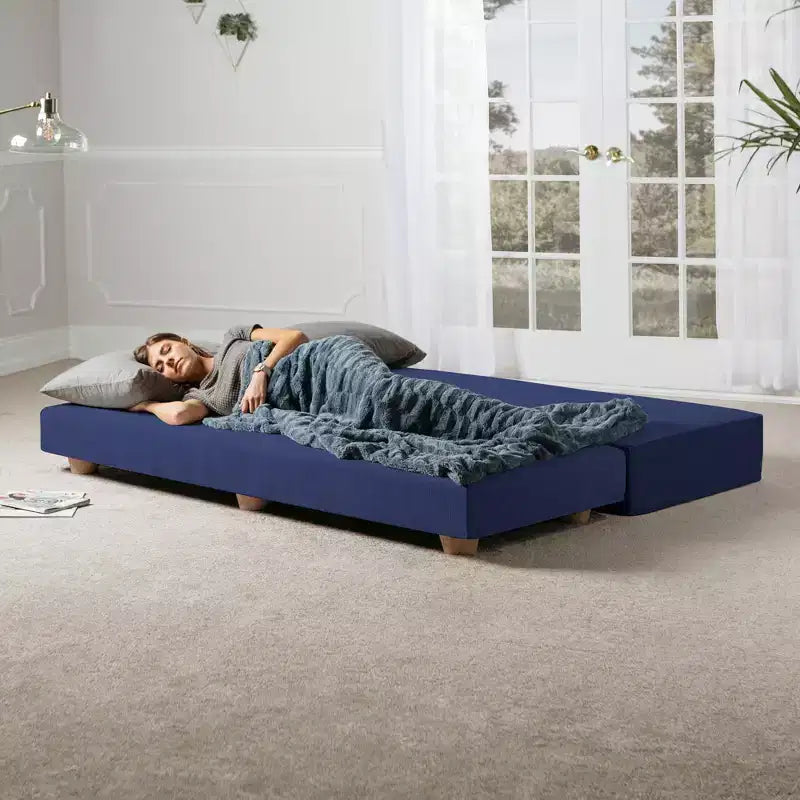 Daybed Fold-Out Queen-Size Sleeper Microvelvet