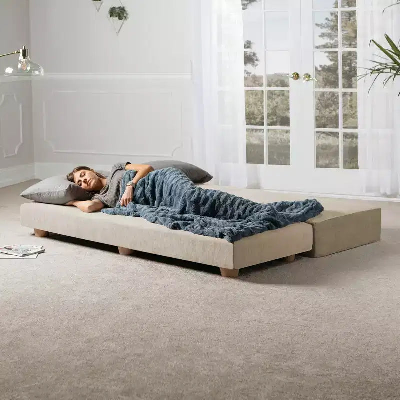 Daybed Fold-Out Queen-Size Sleeper Microvelvet