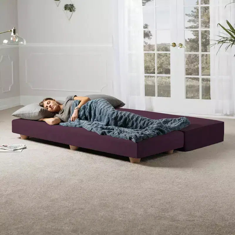 Daybed Fold-Out Queen-Size Sleeper Microvelvet