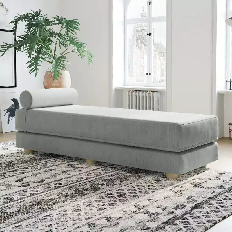 Daybed Fold-Out Queen-Size Sleeper Microvelvet
