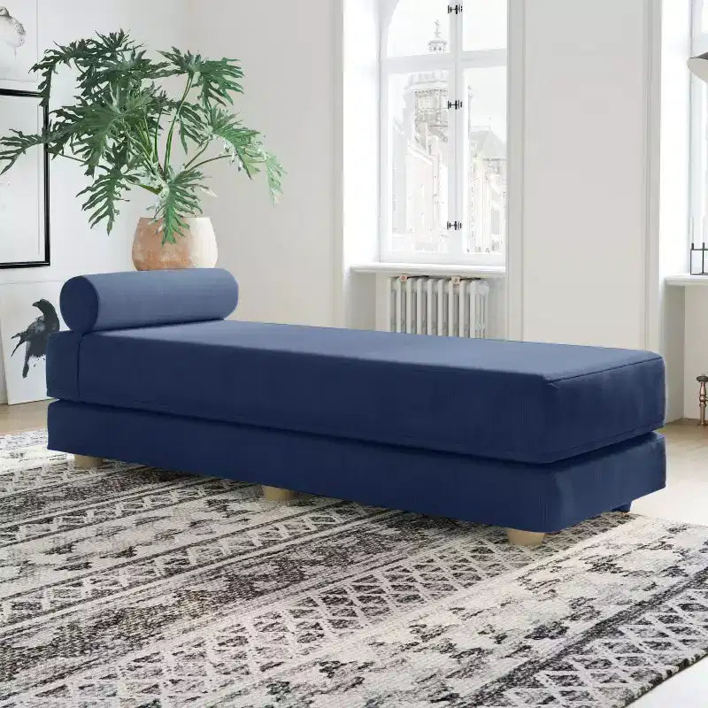 Daybed Fold-Out Queen-Size Sleeper Microvelvet