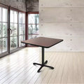 36" Square Laminate Dining Table Modern Style Seats 4