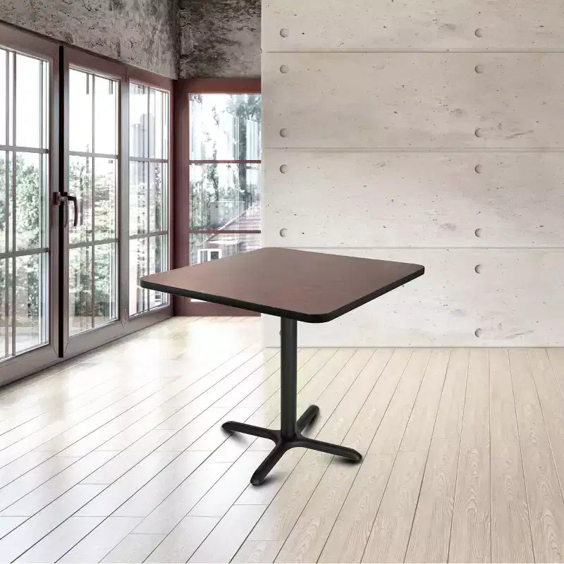 36" Square Laminate Dining Table Modern Style Seats 4