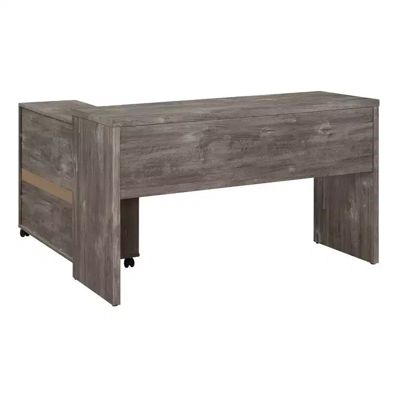 Mid-Century Modern Workstation Scottish Alder with Storage MDF Surface