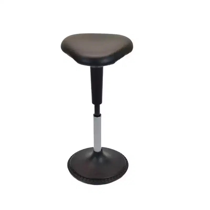 Standing Desk Stool Black Vinyl Adjustable Height Active Sitting