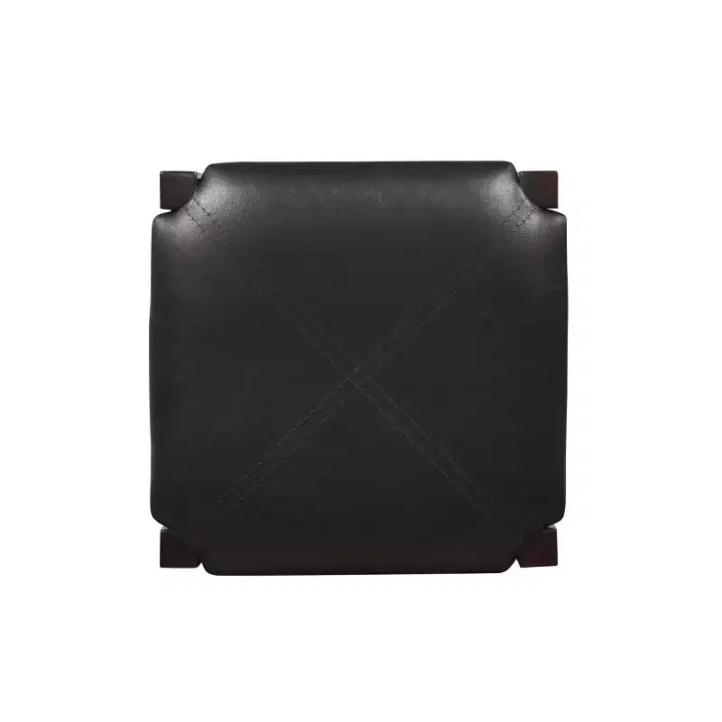 Set of 2 Backless Faux Leather Counter Height Barstools