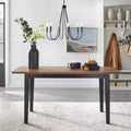Farmhouse Dining Table Seats 6 Rubberwood MDF