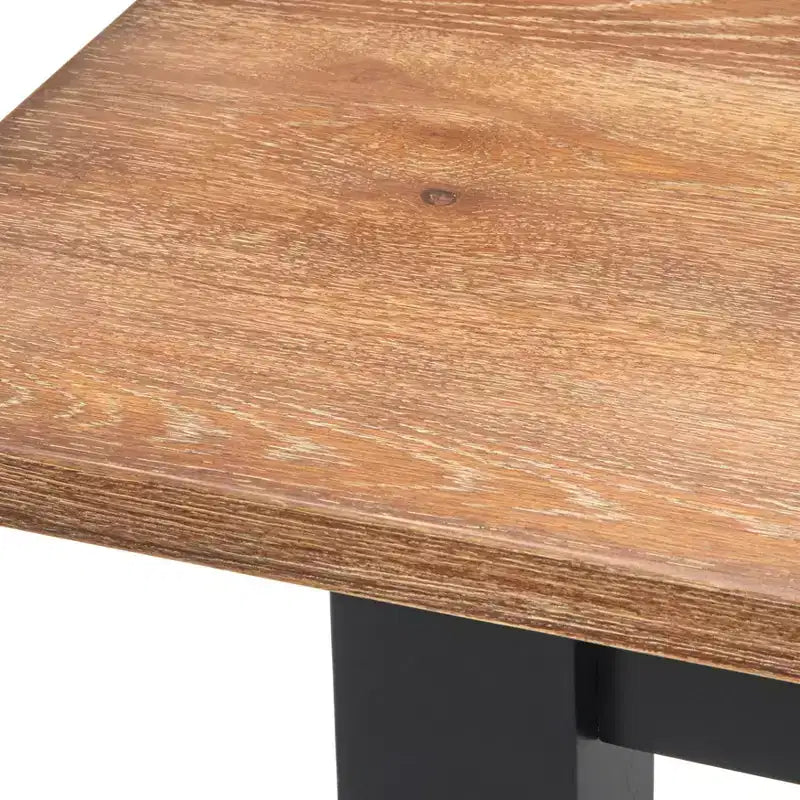 Farmhouse Dining Table Seats 6 Rubberwood MDF