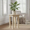 Tea Table Unfinished Hardwood Tapered Legs