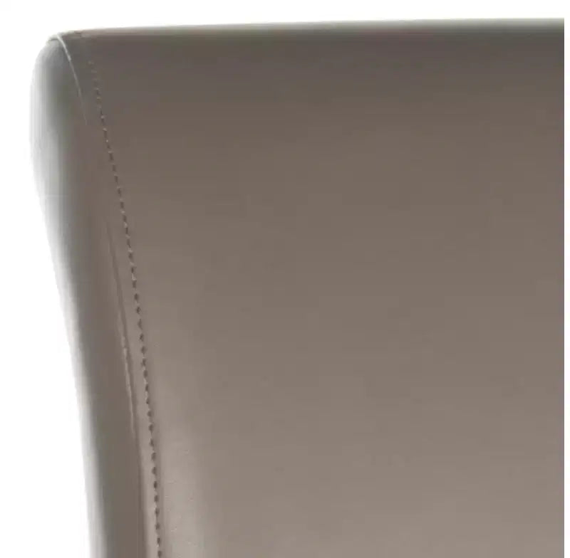 Counter Stool with Curved Back Birch Frame Bicast Leather