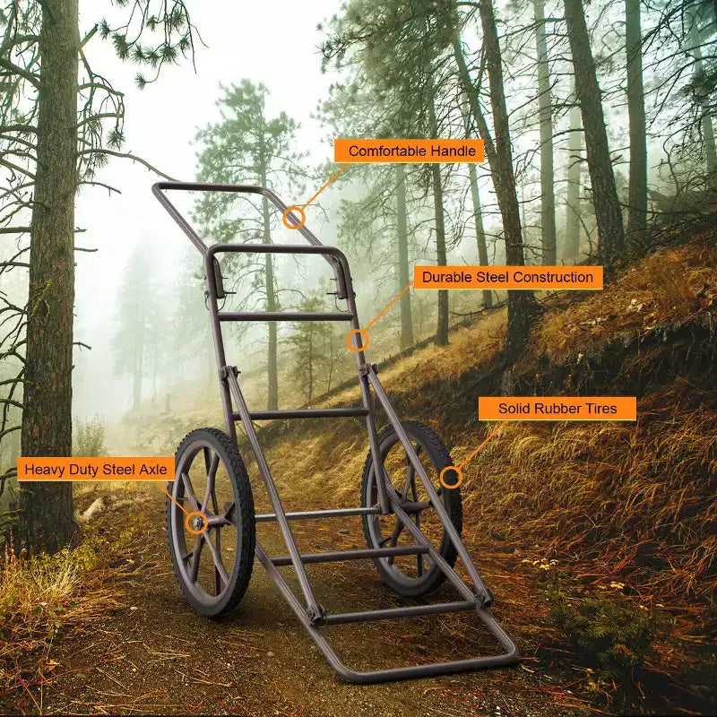 Deer Cart Game Hauler Utility Gear Dolly 500 LB