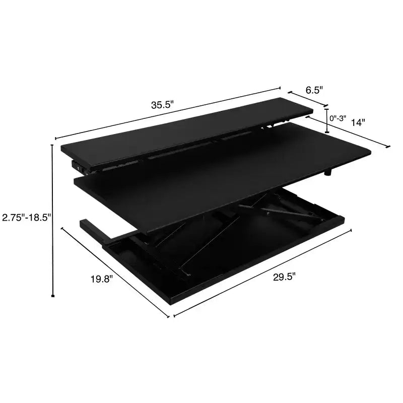 Adjustable Height Standing Desk Converter Monitor Stand